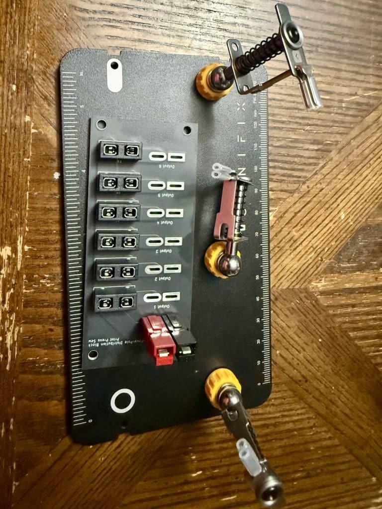 Ham Radio distribution block being built
